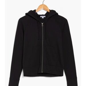 James Perse French Terry Cotton Zip Hoodie